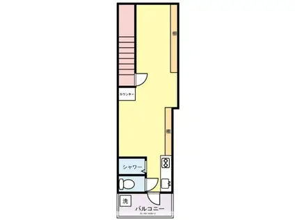 エル・アール(ワンルーム/2階)の間取り写真