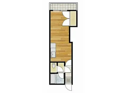 ステイヒアビル(ワンルーム/4階)の間取り写真