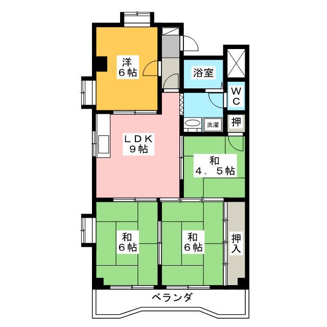 メゾン・ド・タグチ(4LDK/3階)の間取り写真