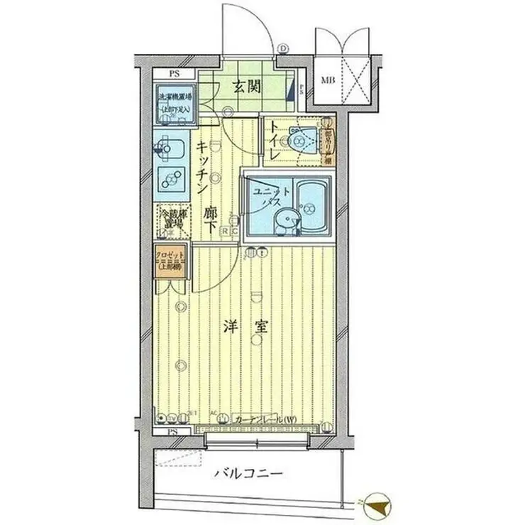 ルーブル池上六番館 4階階 間取り