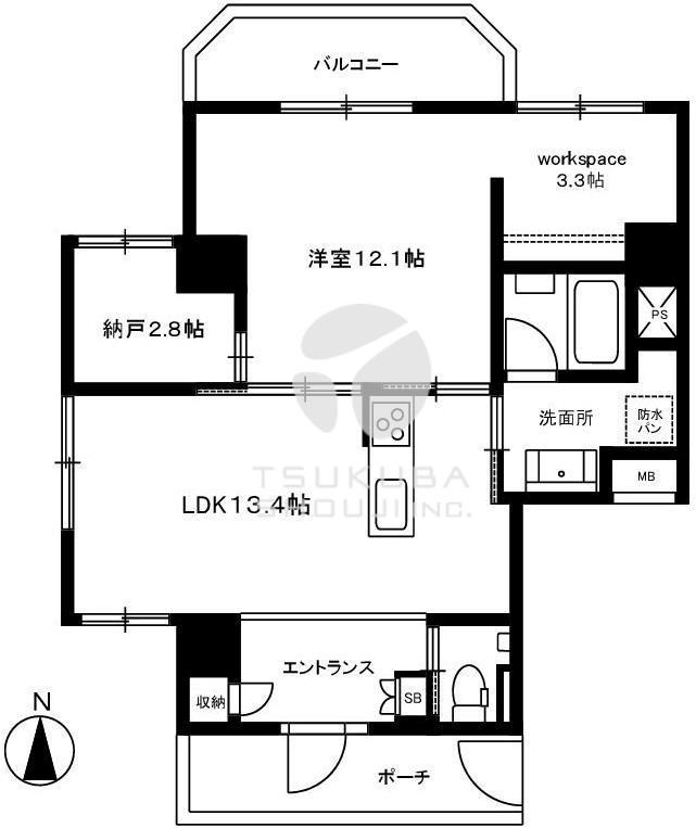 モンテヴェルデ神楽坂弐番館(1LDK/3階)の間取り写真