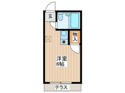 ラメール桜上水(ワンルーム/1階)の間取り写真