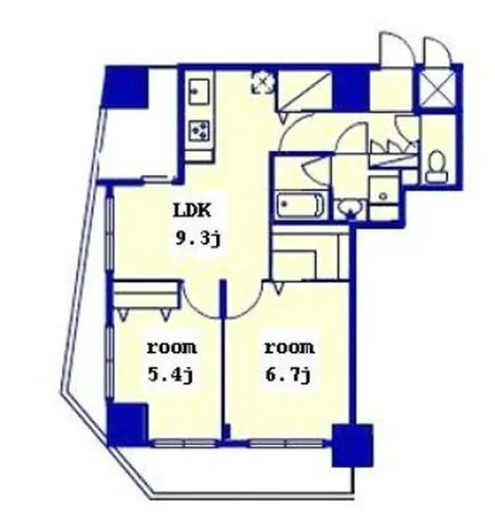 銀座レジデンス伍番館 11階階 間取り