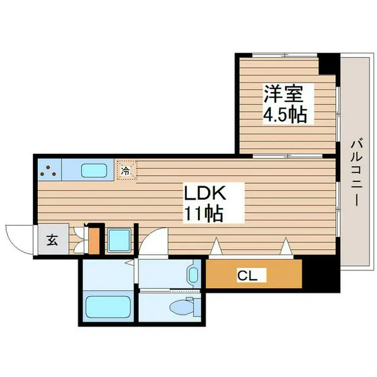 パークサイド関口 3階階 間取り