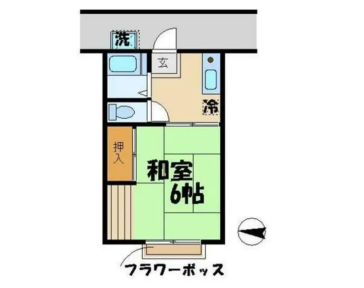 コーポ山王 1階階 間取り