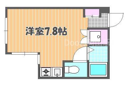 ルシエル番町(ワンルーム/2階)の間取り写真