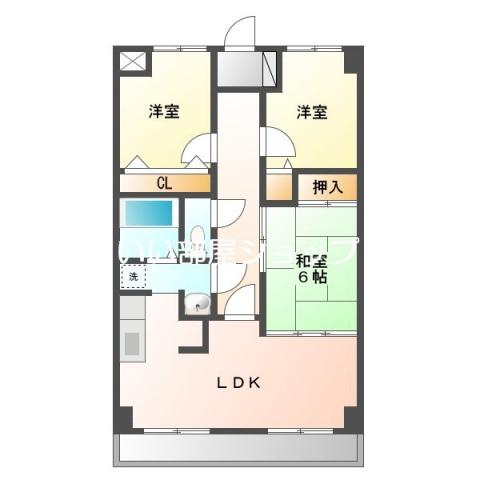 カドーロ壱番館(3LDK/7階)の間取り写真