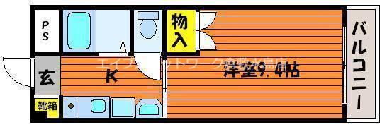 アークプラザ(1K/2階)の間取り写真
