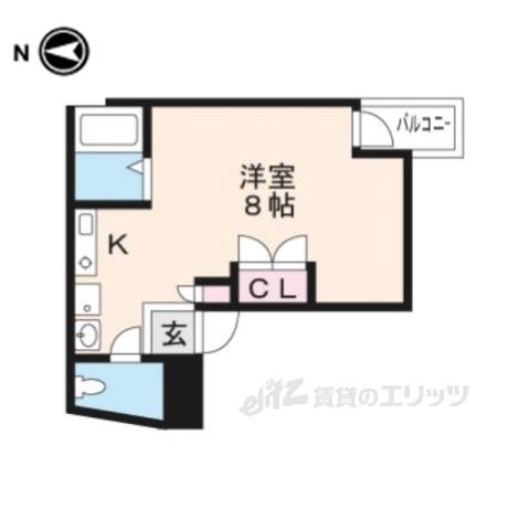 サンサーラ頼政塚(ワンルーム/3階)の間取り写真