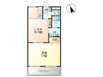 サンタプレイス高砂I・II(1LDK/1階)の間取り写真