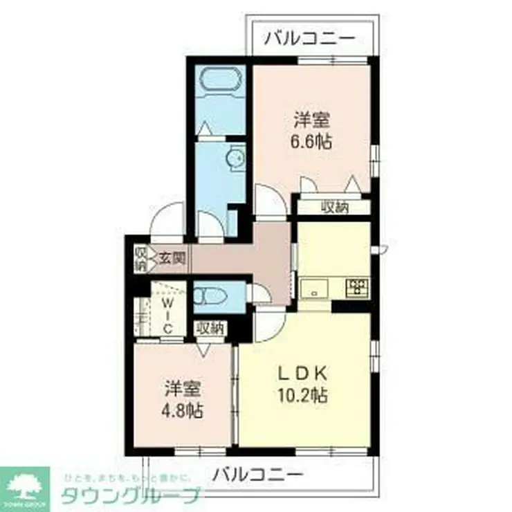 グリーンハイム 2階階 間取り