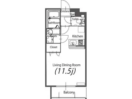 プレミアムプラスみなみ野Ⅰ(ワンルーム/1階)の間取り写真