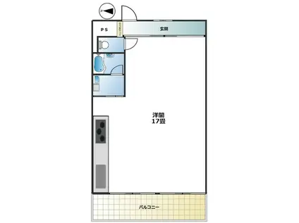 メゾン根岸(ワンルーム/8階)の間取り写真