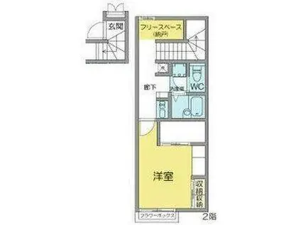 メゾン・テル・フロンタール(1K/2階)の間取り写真