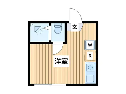 ティーエム古川町(ワンルーム/1階)の間取り写真