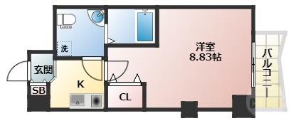 セレニテ新大阪弐番館(1K/12階)の間取り写真