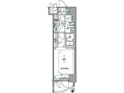 パティーナ大山(1K/7階)の間取り写真