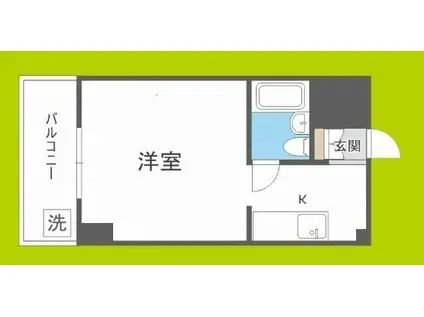 朝日プラザ高津第一(ワンルーム/3階)の間取り写真