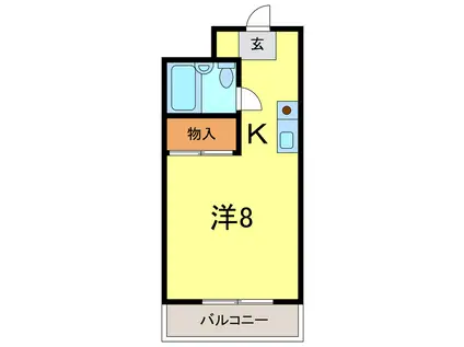 ステーブル・ボー(ワンルーム/2階)の間取り写真