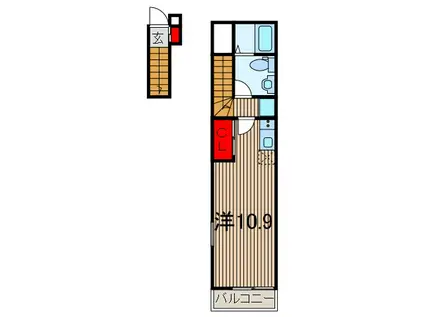 STKII(ワンルーム/3階)の間取り写真