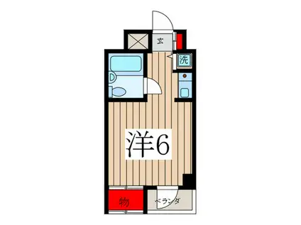 FINEST ITABASHI(ワンルーム/3階)の間取り写真