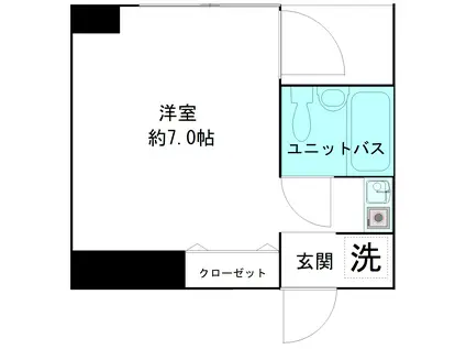 シャルマンA.S.I(1K/3階)の間取り写真