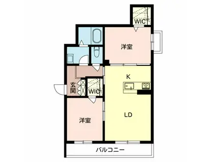 NT MAISON I(2LDK/2階)の間取り写真