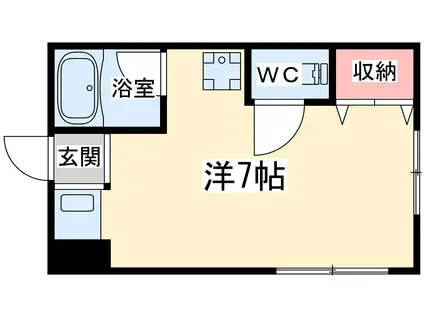 マンション田中(ワンルーム/4階)の間取り写真