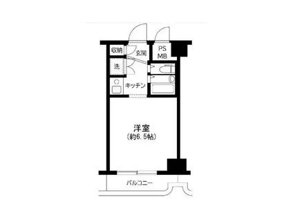 朝日蔵前プラザ(ワンルーム/9階)の間取り写真