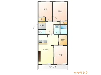 LE・PORT(3SLDK/4階)の間取り写真