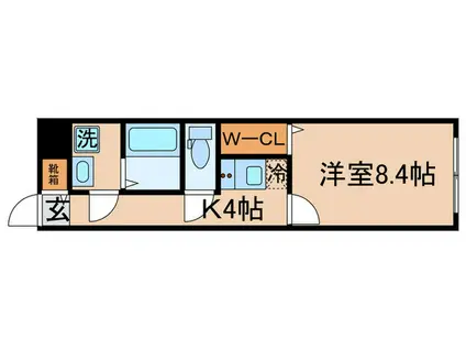 GRAND TOKYO AOTO(1K/2階)の間取り写真