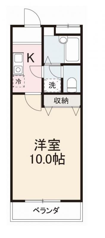 MINORU21(1K/2階)の間取り写真