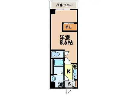 MODERN PALAZZO 文教 PRIMA(1K/9階)の間取り写真