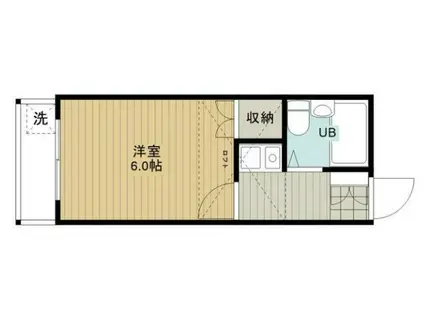 メゾンみやはら(1K/2階)の間取り写真