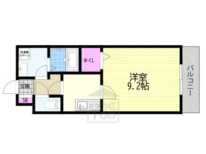 メゾン ペジーブル(1K/2階)の間取り写真