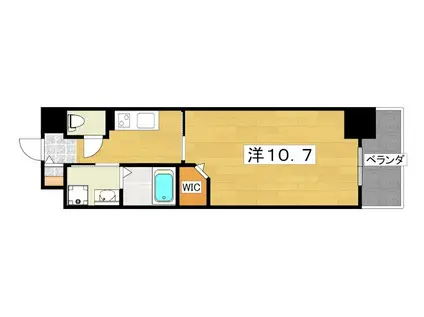 アンシャンテ岡本町(1K/3階)の間取り写真