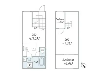TRIAS810(2LDK/2階)の間取り写真