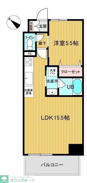 LUCE VII(1LDK/3階)の間取り写真