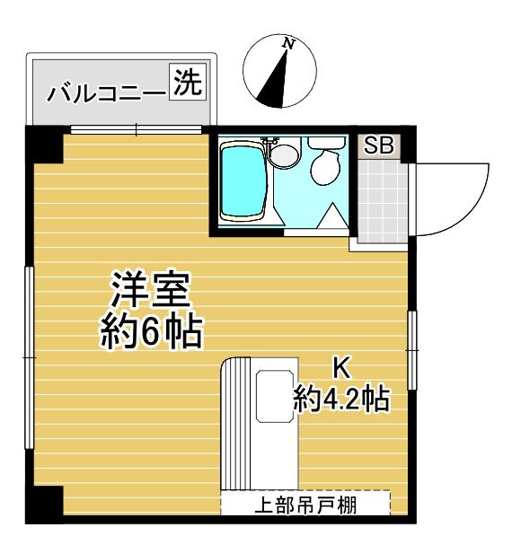 グレイスモトヤマ(1K/1階)の間取り写真