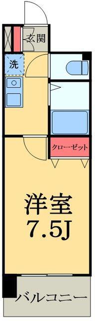 GRASS SQUARE 六番館(1K/11階)の間取り写真