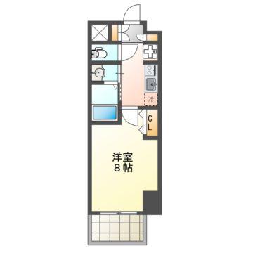 エステムコート名古屋グランツ(1K/6階)の間取り写真