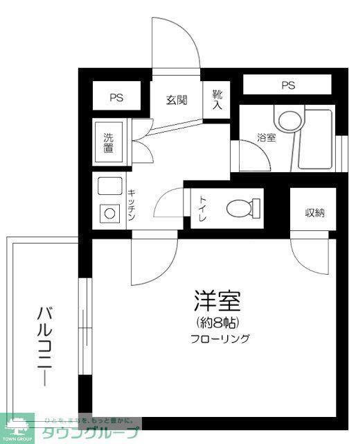 ファサード田園調布(ワンルーム/5階)の間取り写真