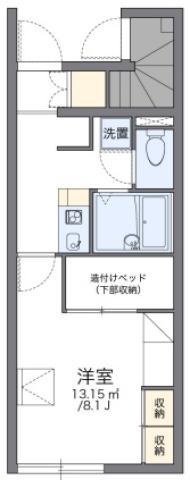 レオパレスフローリッシュ I(1K/1階)の間取り写真