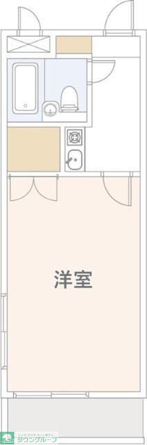 マシャンブル川口(1K/4階)の間取り写真