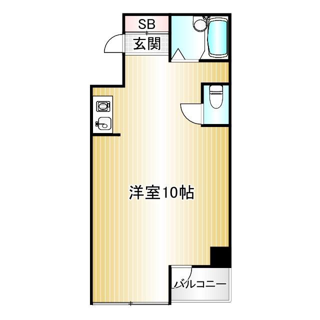 プラザカネコ(ワンルーム/2階)の間取り写真