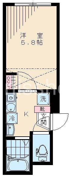 プルメリア桜台(1K/3階)の間取り写真