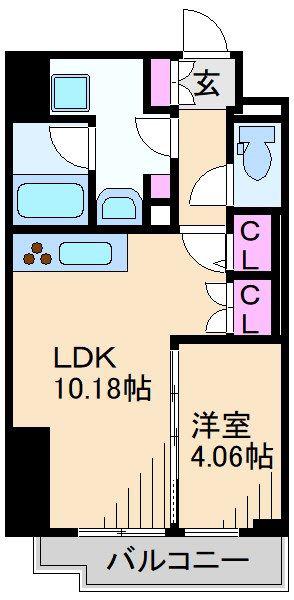 URBANAGE新横浜(1LDK/7階)の間取り写真