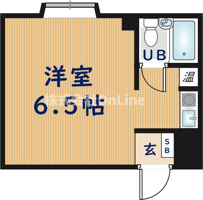 PALPAL近江堂(ワンルーム/3階)の間取り写真