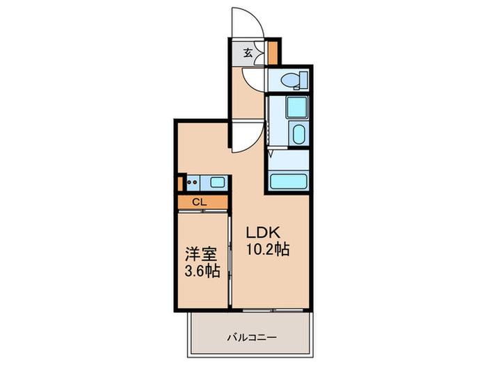 TASUKI PLAN 井相田(1LDK/2階)の間取り写真