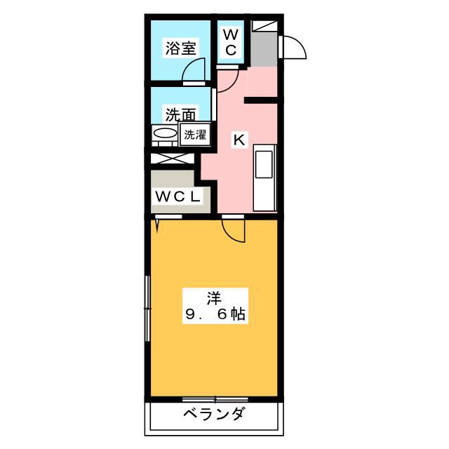 LA LUCE(1K/5階)の間取り写真